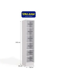  G749 PANELEIRO ALTO 500MM 2 PORTAS BRANCO BRILHO MAXXI