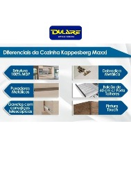  G749 PANELEIRO ALTO 500MM 2 PORTAS BRANCO BRILHO MAXXI