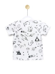 Camiseta Infantil Estampa Astrodino - Tam. 2 a 10 anos