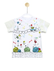 Camiseta Infantil Estampa Dog Color - Tam. 2 a 10 anos