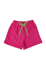 Short Básico Menina em Moletom na Cor Rosa Médio – Tam 2 a 10