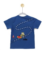 Camiseta Infantil Estampa Construção Az Sky - Tam. 2 a 10 anos