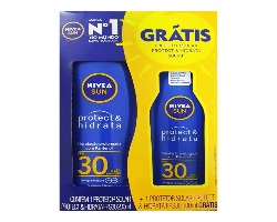 Kit Protetor Solar Corporal Nivea Sun Protect & Hidrata FPS 30 com 200ml + 100ml