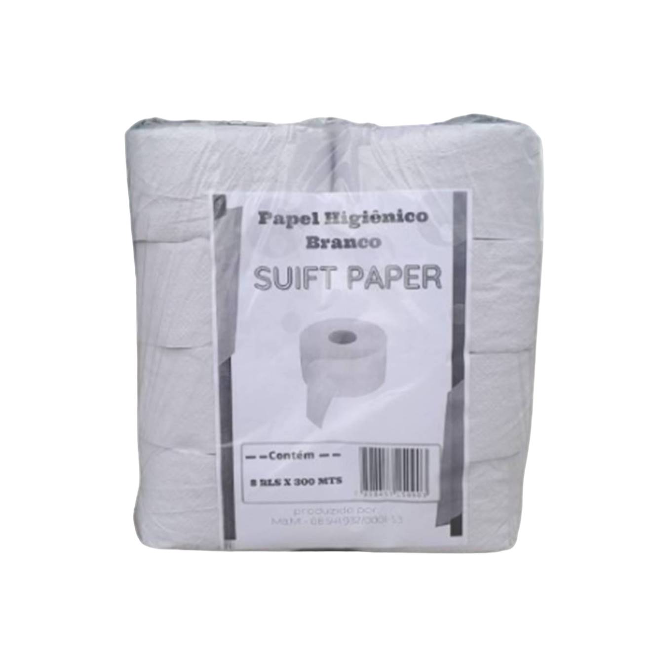 Papel Higiênico Big Rool Suif Paper 08 X 300Mts Surper Branco