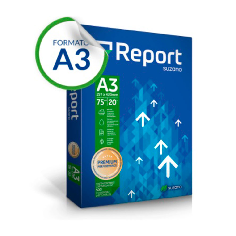 PAPEL REPORT BRANCO A-3 C/500FLS 75GRS