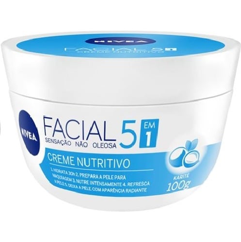Creme Hidratante Facial Nivea Nutritivo Karité 100g 