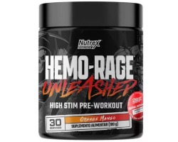 NUTREX HEMO RAGE UNLEASHED 180G ORANGE MANGO 