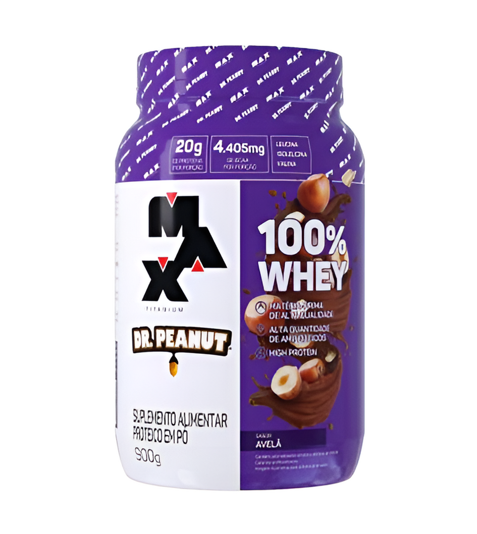 MAX TITANIUM 100% WHEY DR PEANUT AVELA 900G 