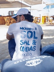 T SHIRT ESTONADA OCEAN SOL SAL E ONDAS